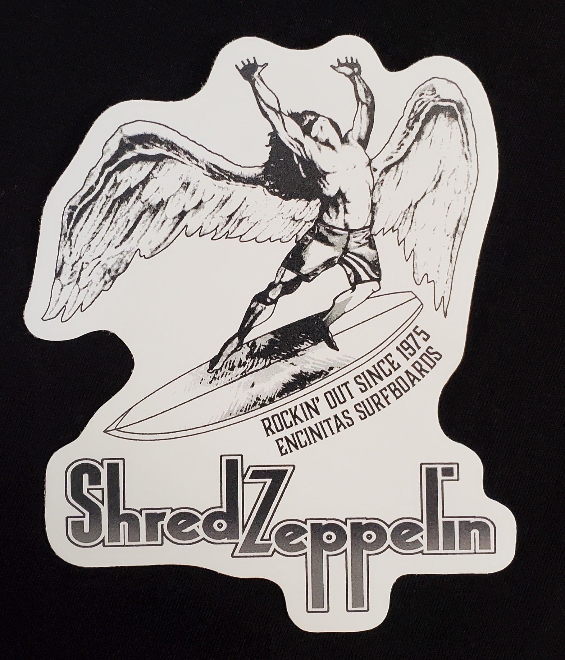 Shred Zeppelin Sticker-Coastal Classics-encinitas,encinitassurfboards,local,sticker