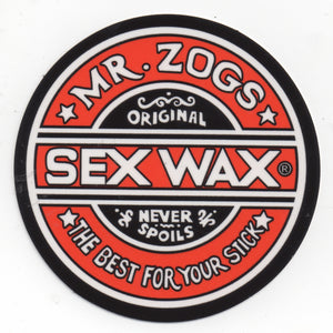 Sex Wax Sticker Solid-Zog Industries-blue,color,green,mr,orange,pruple,red,sex,solid,sticker,wax,yellow,zogs