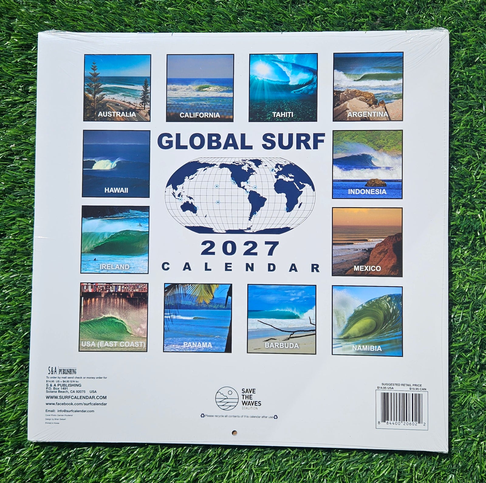Global Surf 2027 Tide Calendar