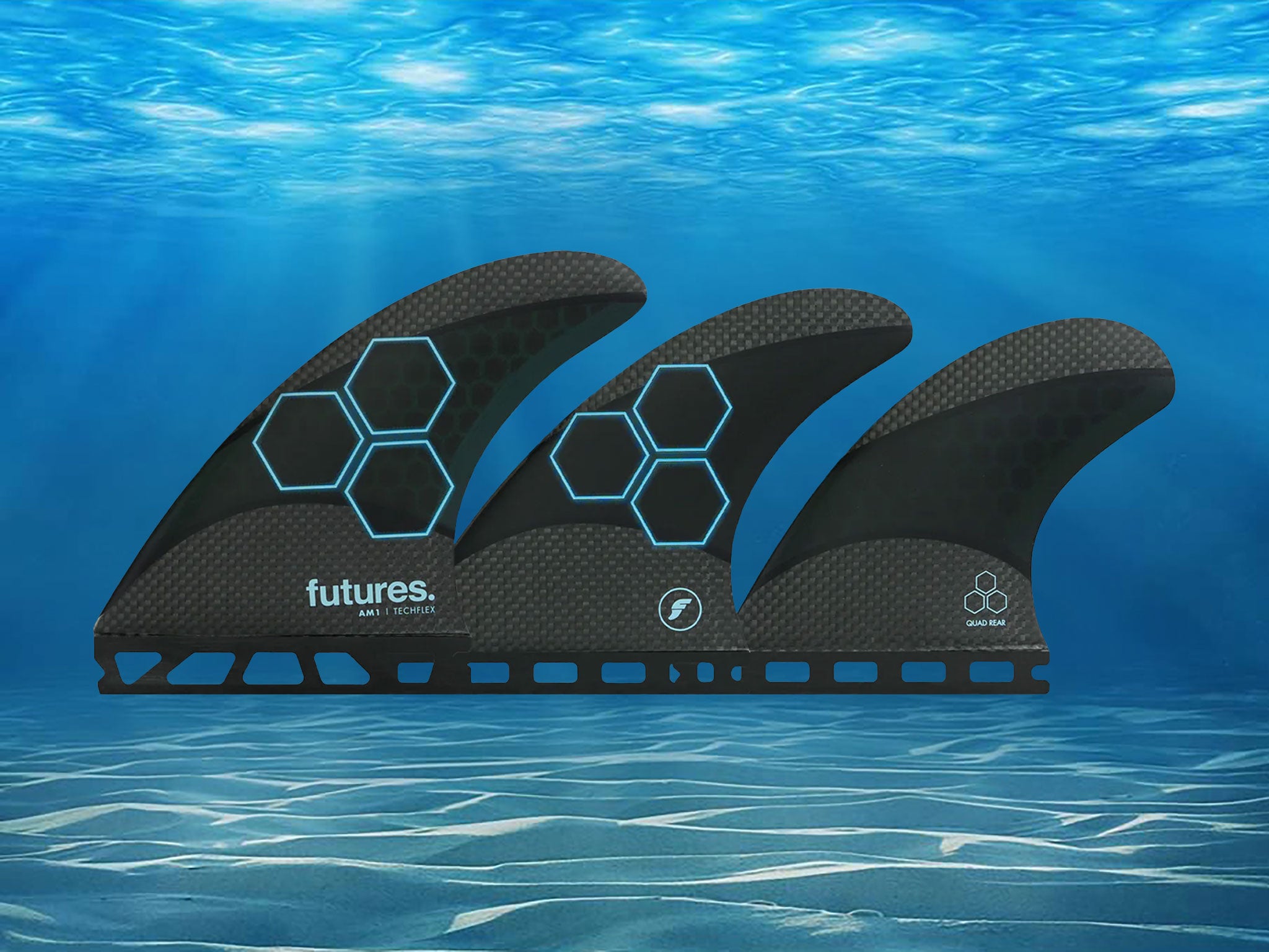 Futures AM Techflex 5-Fin Set - Encinitas Surfboards