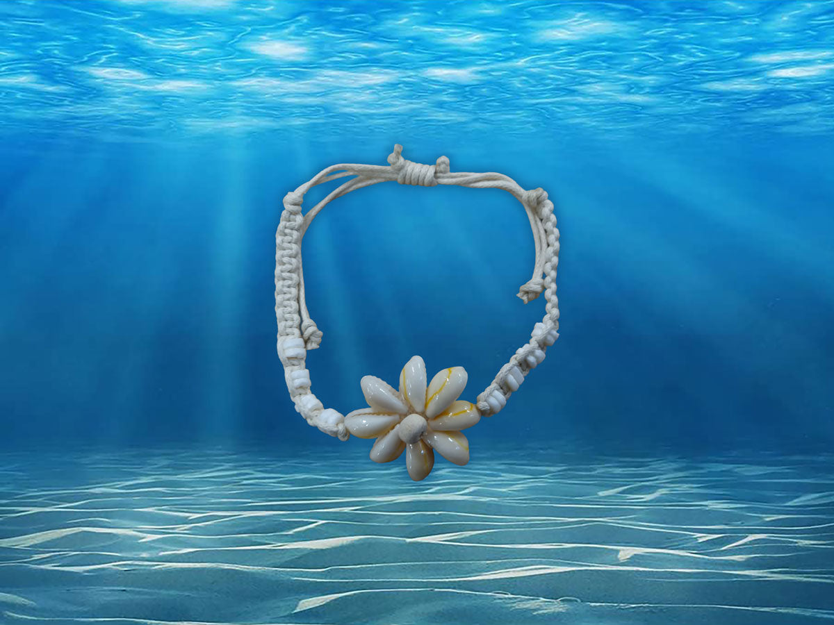 Macrame Sigay Flower Shell Bracelet