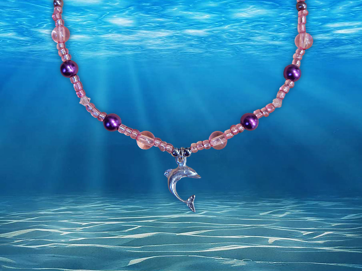Beaded Dolphin Necklace