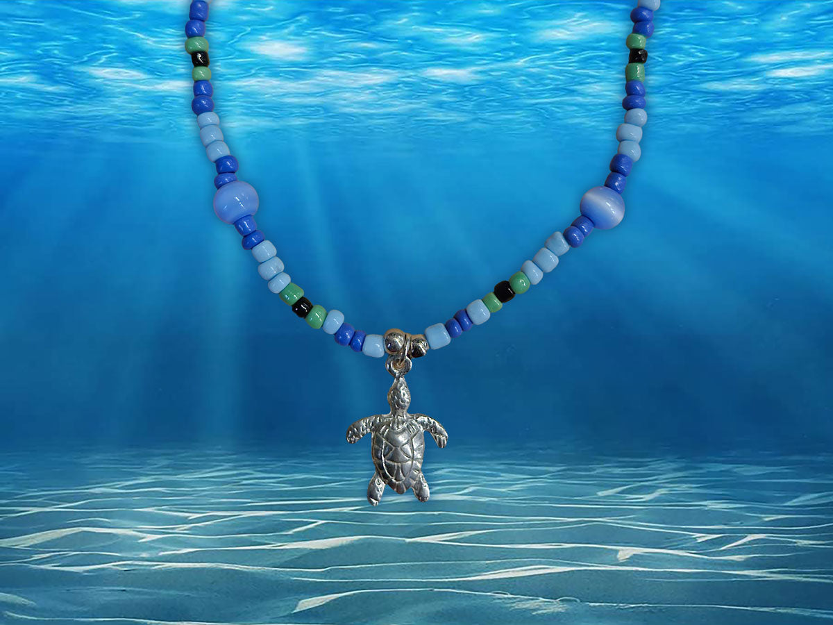 Beaded Turtle Necklace
