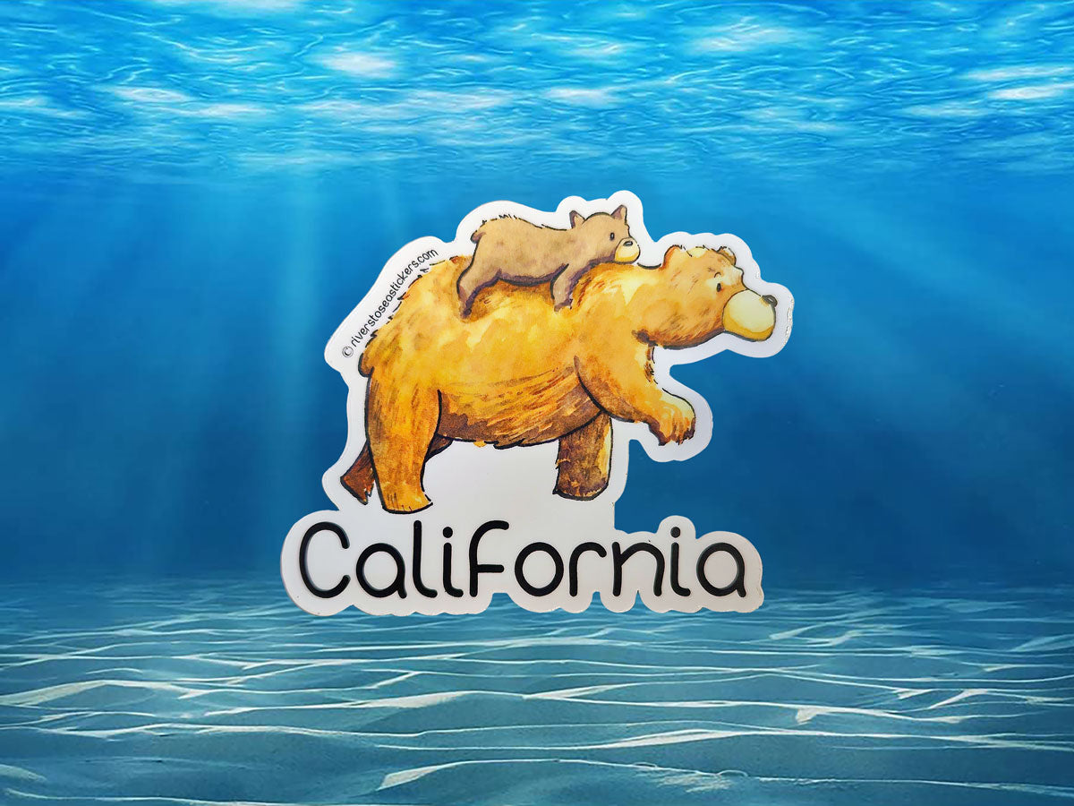 Cali Bear & Cub Sticker
