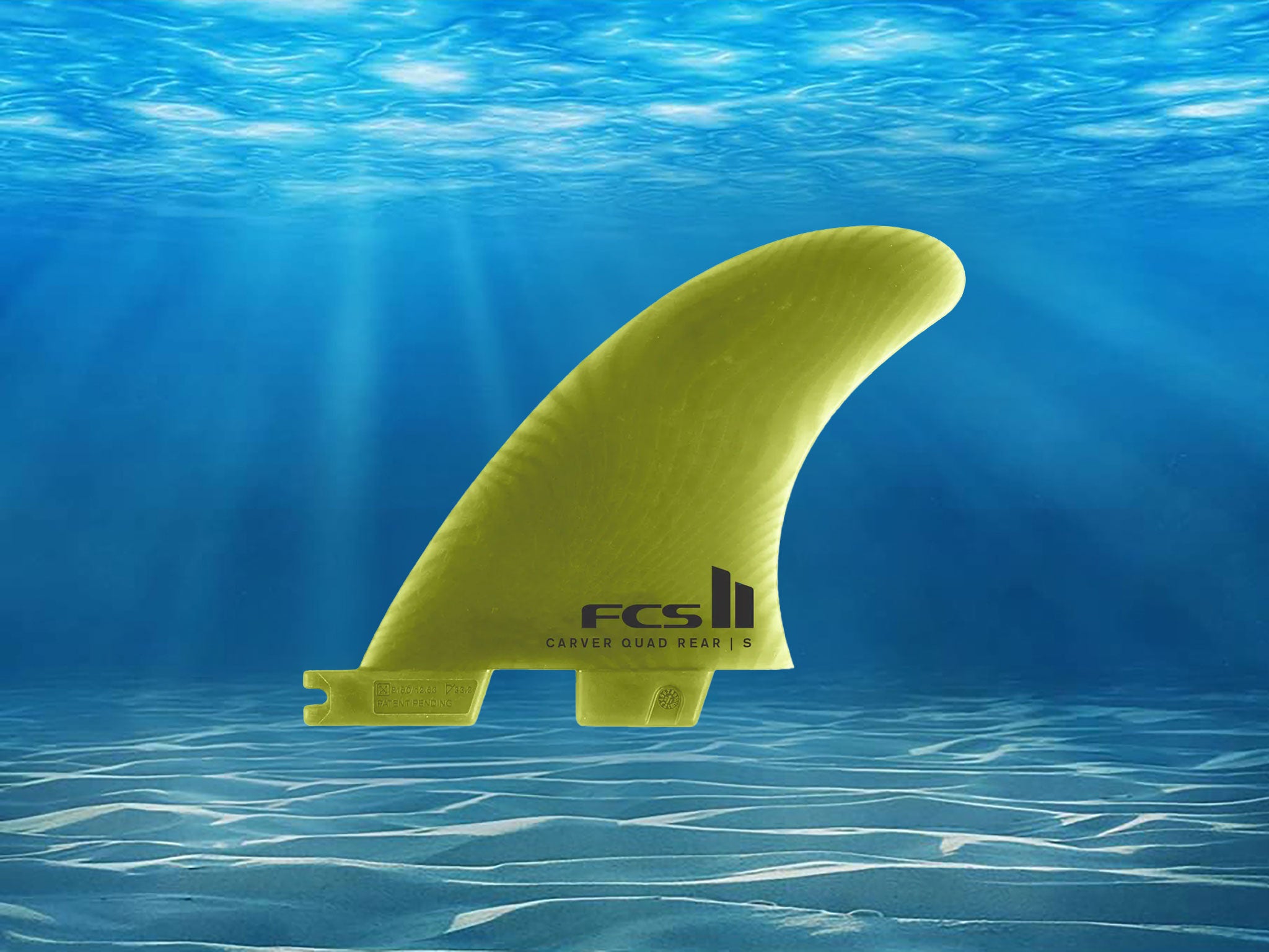 FCS II Carver Neo Glass Eco Quad Rear Fins - Encinitas Surfboards
