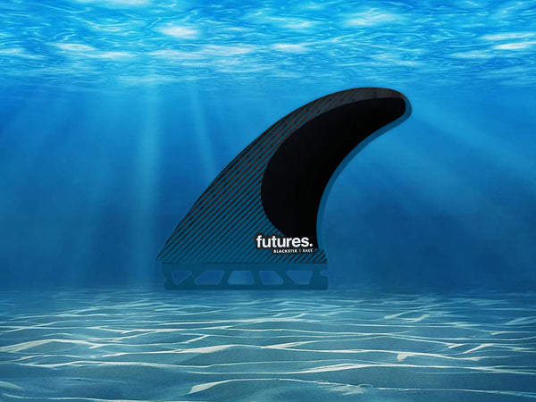 futures BLACKSTIX Rake フィン Futures Rake Blackstix Tri - USEDSURF
