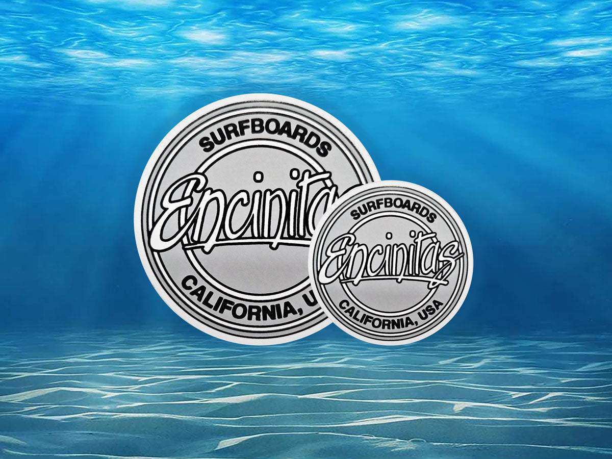 Gray Circle Logo Sticker