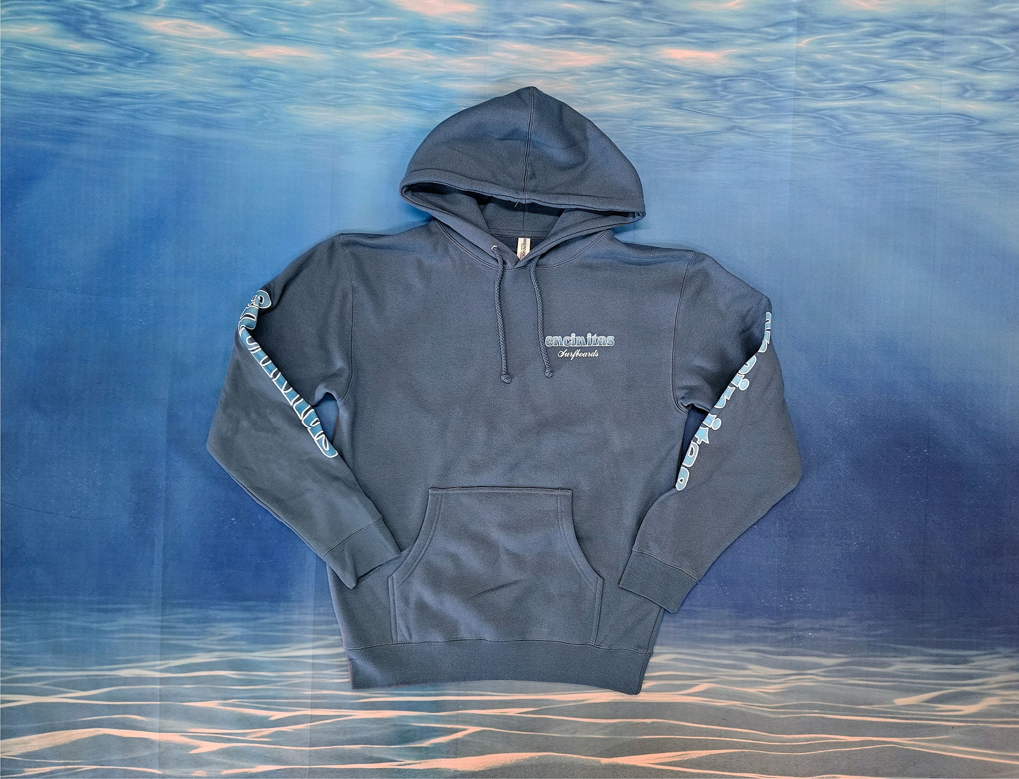 Heavyweight Blue Fade Icon Hooded Pullover - Encinitas