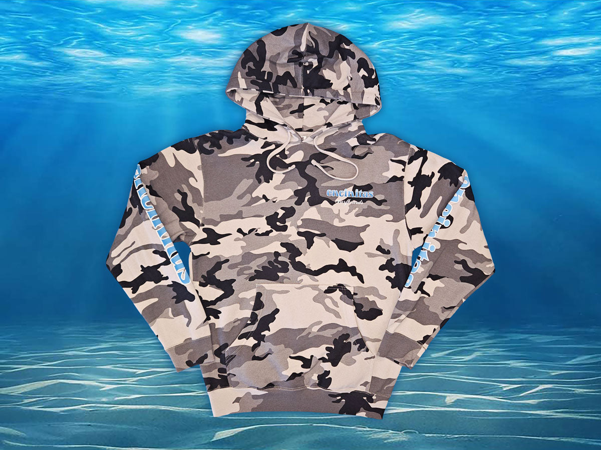 Camouflage Hooded Pullover - Encinitas Surfboards