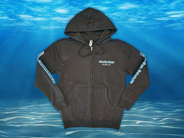 Heavyweight Blue Fade Icon Hooded Zip - Encinitas Surfboards