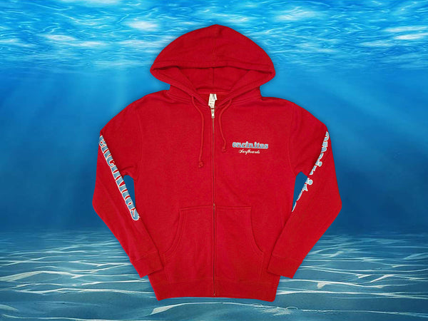 Heavyweight Blue Fade Icon Hooded Zip - Encinitas Surfboards