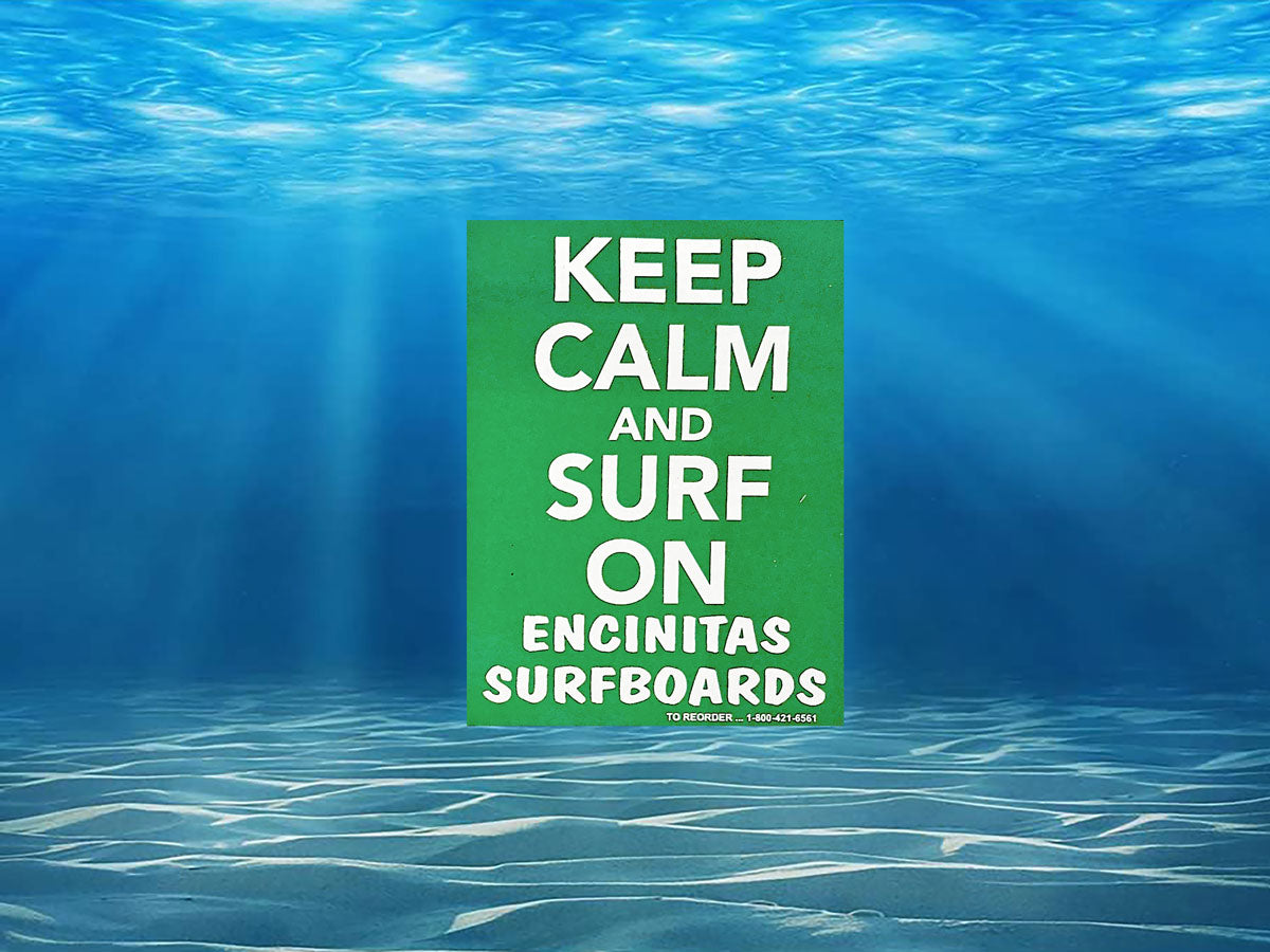 Keep Calm and Surf On Sticker