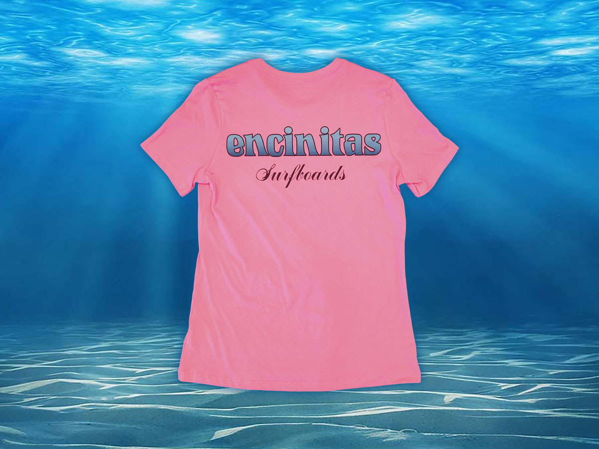 Ladies Relaxed Blue Fade Icon Tee