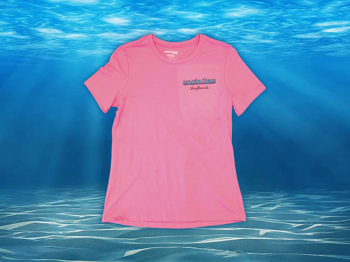 Ladies Relaxed Blue Fade Icon Tee