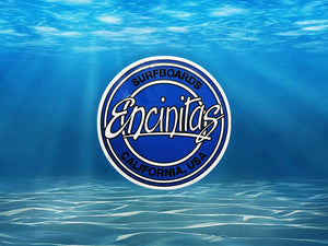Royal Blue Circle Logo Sticker