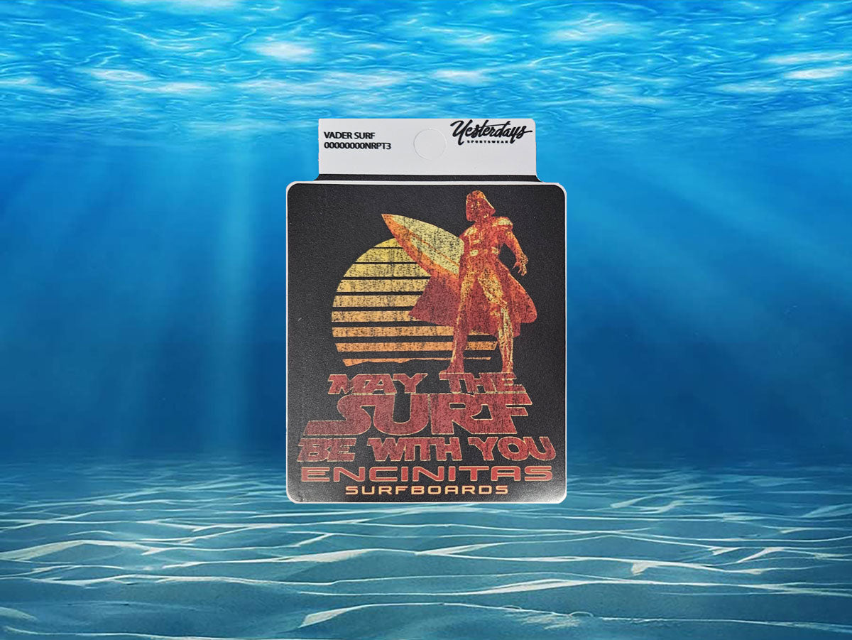 Vader Surfs Sticker
