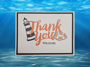 Lighthouse Thank You Card