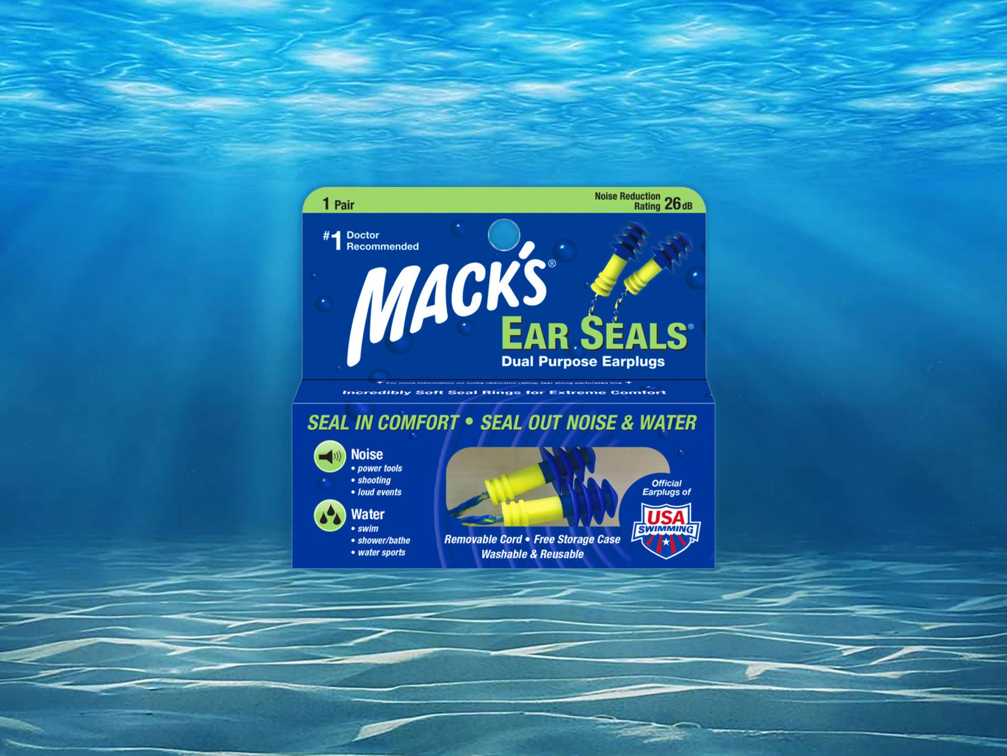 Mack's Ear Seals with Leash