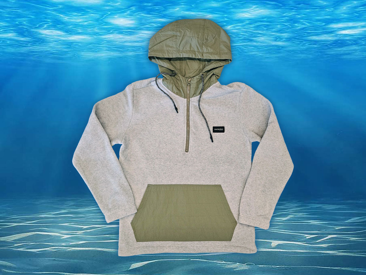 Malaku Quarter Zip Polar Fleece Hoody