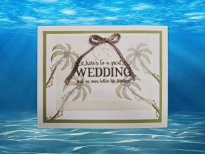 Palm Trees Wedding Card