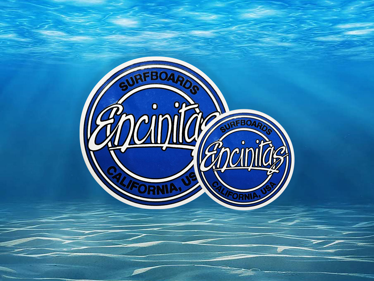 Royal Blue Circle Logo Sticker