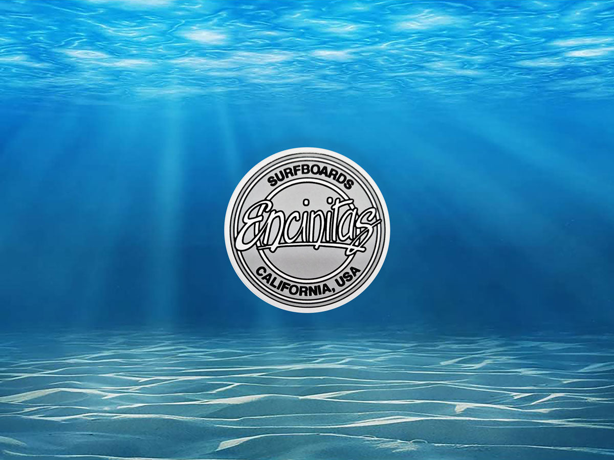 Gray Circle Logo Sticker