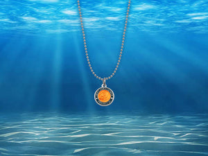 Small Colored Saint Christopher Pendant