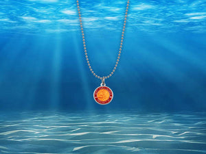 Small Colored Saint Christopher Pendant