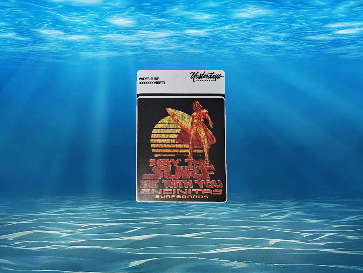Vader Surfs Sticker