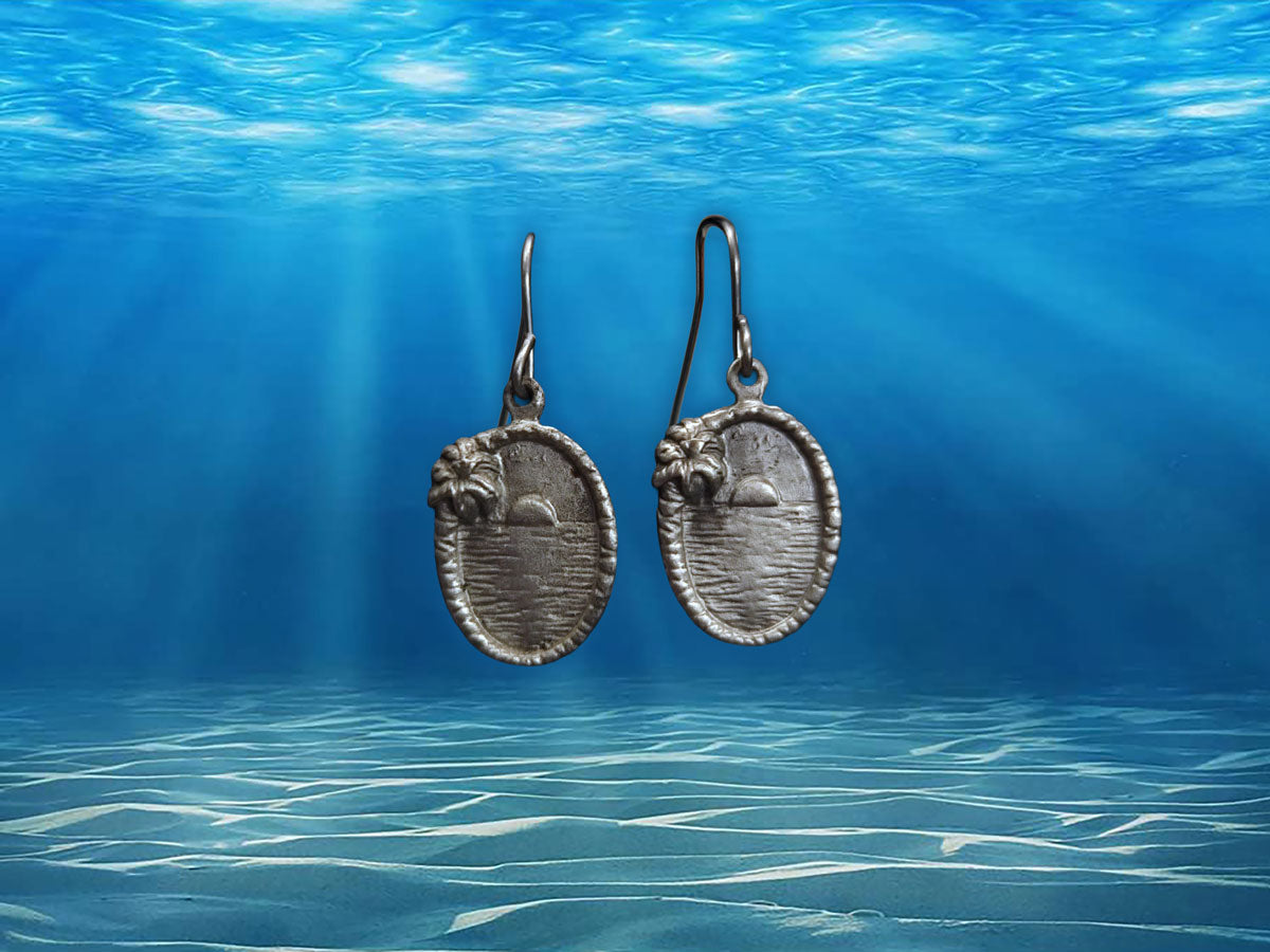 Sunsets Pewter Earrings