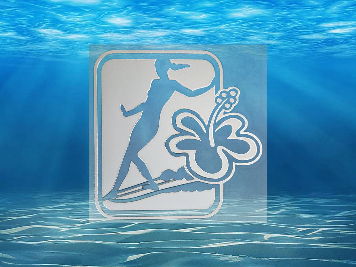 Surfer Girl Die Cut Sticker