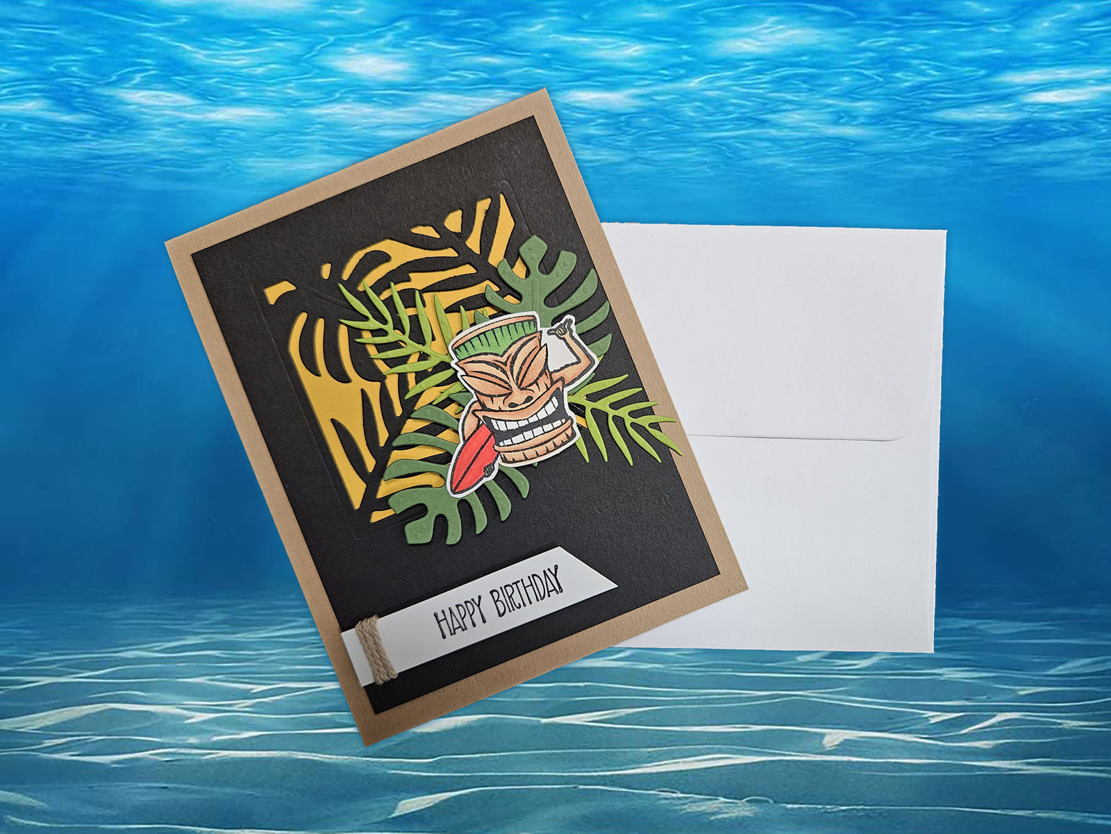 Tiki Birthday Card