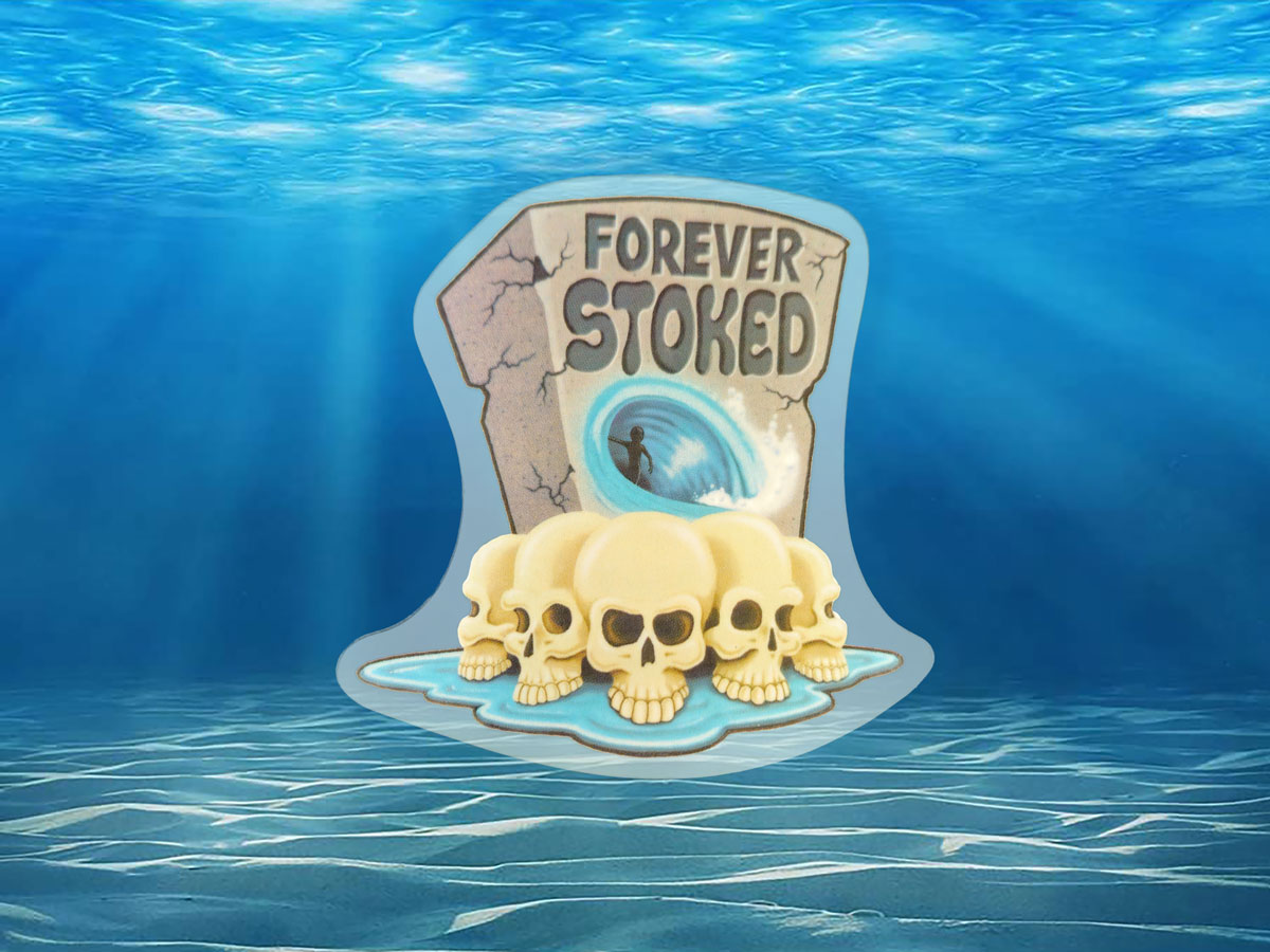 Tomb Sticker Tombstoned Sticker - Encinitas Surfboards