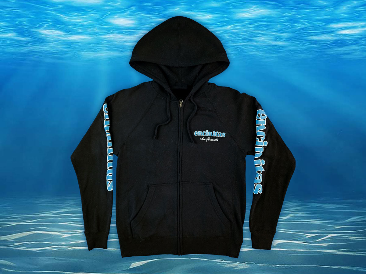 Unisex Blue Fade Icon Zip Hoody