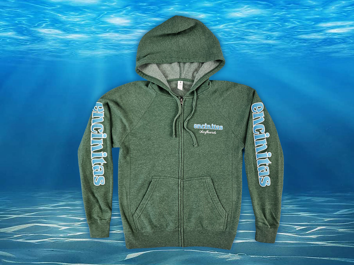 Unisex Blue Fade Icon Zip Hoody