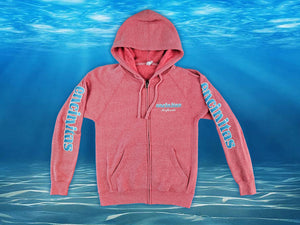 Unisex Blue Fade Icon Zip Hoody