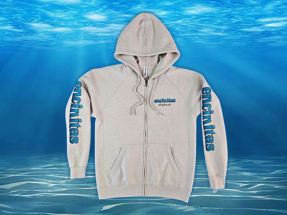 Unisex Blue Fade Icon Zip Hoody