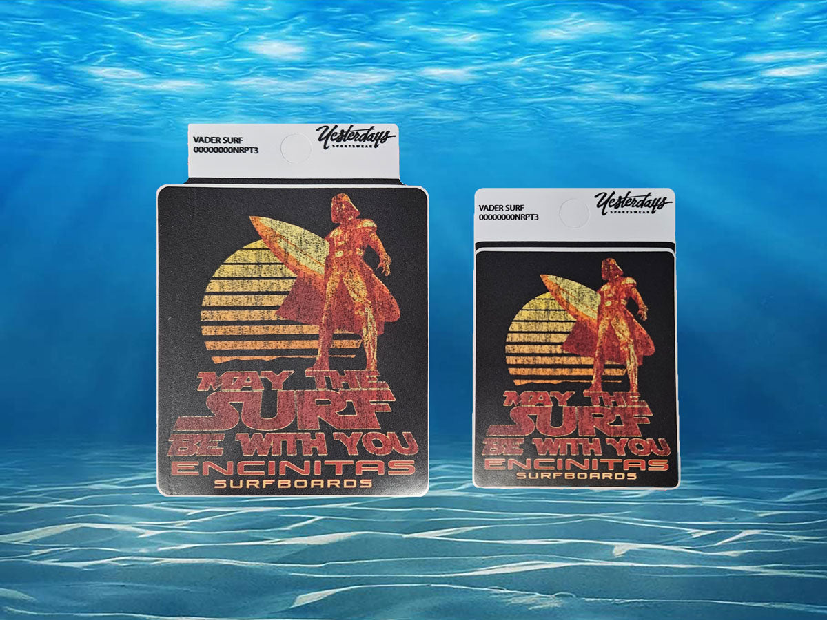 Vader Surfs Sticker