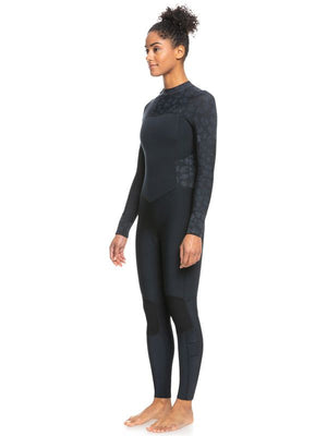 4/3 Swell Series BZ Fullsuit-Roxy-back zip,black,fullsuit,Roxy,wetsuit