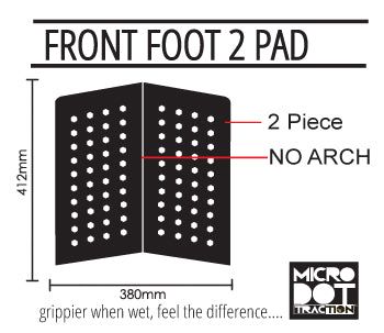 Front Foot 2-Piece Traction Pad-Pro-lite-gear,grip,surfboard,traction