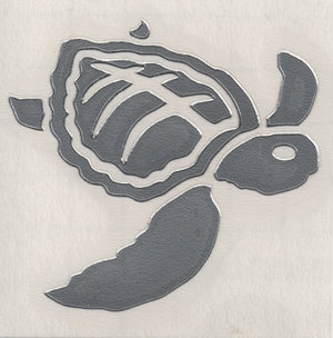 IB Turtle-In Bloom Stickers-cut,die,life,nature,ocean,sea,silver,sticker,turtle,white