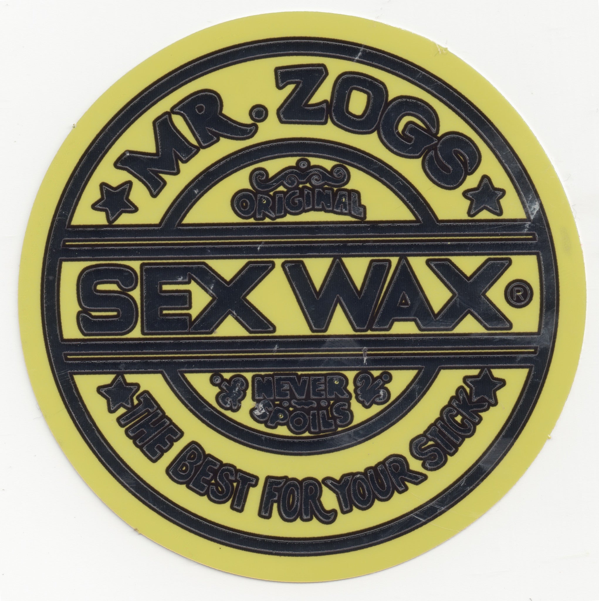 Sex Wax Sticker Silver - Encinitas Surfboards