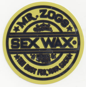 Sex Wax Sticker Silver-Zog Industries-blue,color,green,mr,red,sex,silver,sticker,wax,yellow,zogs